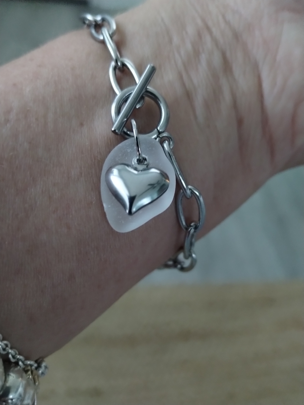 Genuine Lake Erie Beach Glass Handmade Bracelet